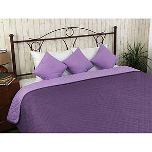 Покривало на ліжко, диван Руно Фіолетове 150х212 двостороннє полуторне, фото 2