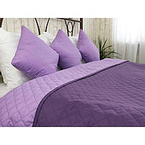 Покривало на ліжко, диван Руно Фіолетове 150х212 двостороннє полуторне, фото 2