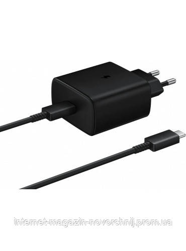 Зарядний пристрій Samsung Type C EP-TA845 Black