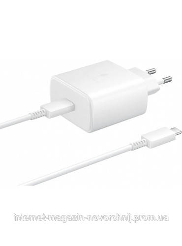 Зарядний пристрій Samsung Type C EP-TA845 White