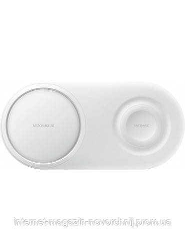 Бездротове зарядний пристрій Samsung Wireless Charger Duo Pad EP-P5200 White