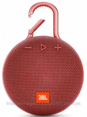 Портативна акустика JBL Clip 3 Red (JBLCLIP3RED)
