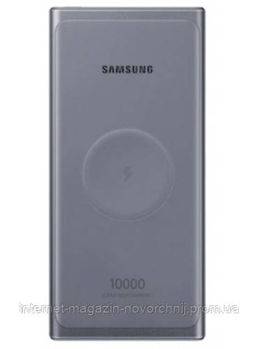 Мобільна батарея Samsung Wireless Battery Pack 10A, Type-C, 25W, 2Port (EB-U3300XJRGRU) Gray