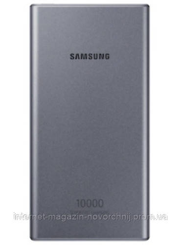 Мобільна батарея Samsung Battery Pack 10A, Type-C, Type A, 25W, 2Port (EB-P3300XJRGRU) Gray