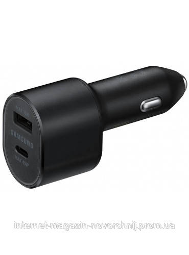 Автомобільний зарядний пристрій SAMSUNG USB Type-C Super Fast Car Charger Dual (60W (45W+15W))