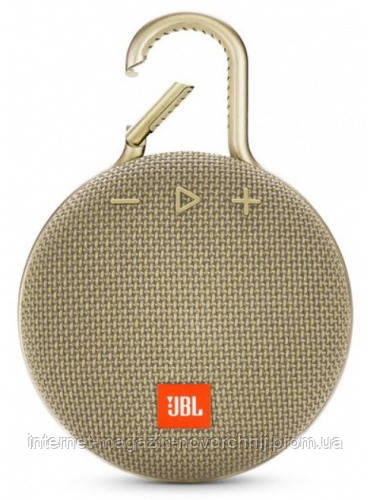 Портативна акустика JBL Clip 3 Sand (JBLCLIP3SAND)