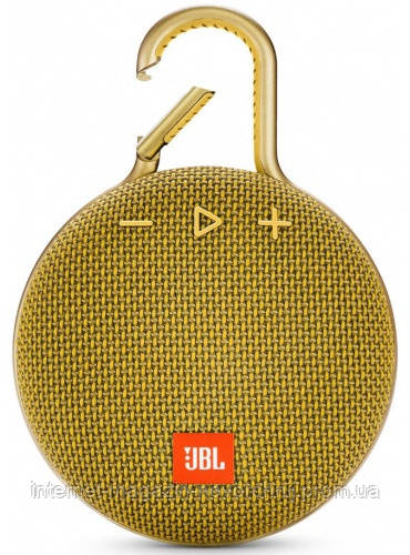 Портативна акустика JBL Clip 3 Yellow (JBLCLIP3YEL)