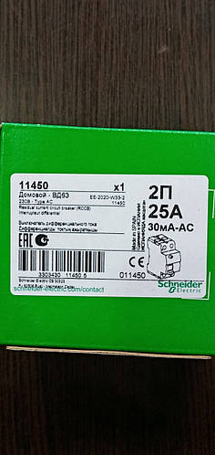 Купити УЗО 25А Schneider (Домовик), ціна 1080 грн - Prom.ua (ID# 830541836)