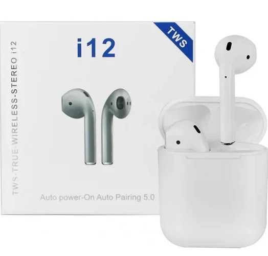 Навушники бездротові i12 TWS Bluetooth 5.0 сенсорні