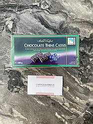 Шоколад із м'ятою Maitre Truffout Chocolate Thins Cassis 200 гм