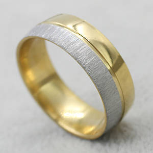 Перстень золотої з ювелірної медичної сталі від Stainles Steel марка 316 L ширина 6м два кольори