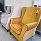 Сучасне крісло Baron Velvet жовтий оксамит для вітальні в класичному стилі, фото 2