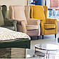 Сучасне крісло Baron Velvet жовтий оксамит для вітальні в класичному стилі, фото 3