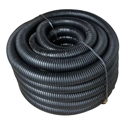 Гофра труба металева з ПВХ покриттям, з зондом (протяжкою), чорна - d37 (25м), фото 1