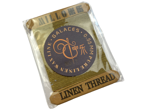 Galaces Ramie 0.55 мм колір очерету (M011) нитка кругла з волокон рами, вощена по шкірі НАМОТКА 6 м, фото 1