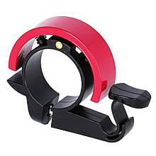 Дзвінок для велосипеда механічний велодзвінок XLC малиновий Ø 22.2 мм