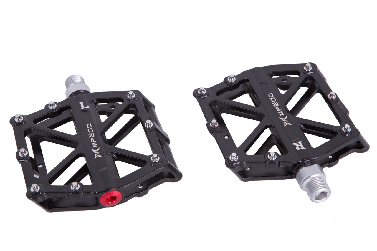 Педалі Mpeda AL-10 алюм. платформа, на пром. підшипн. (чорний), фото 1