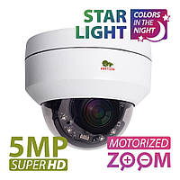 5.0MP IP Варифокальная камера IPD-VF5MP-IR PTZ Starlight Partizan
