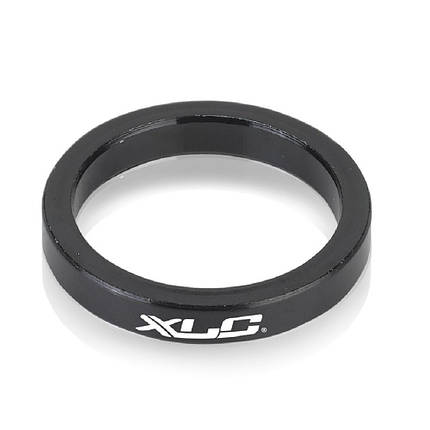 Проставочне кільце для кермової колонки велосипеда XLC чорне, 5 мм, 1 1/8", фото 1