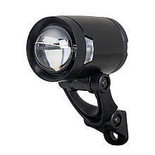 Фара для велосипеда передня HERRMANS LED Pro eBike, 100Lux, 6/12V, чорний