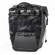 Багажний рюкзак для велосипеда комплект водонепроникних велосумок XLC (2 шт), 21x18x46см, чорний