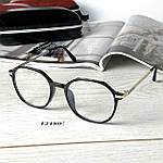 Іміджеві окуляри в чорній оправі, фото 5