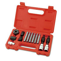 Набір інструментів для зняття шківів генератора Verke 13 елементів в кейсі
