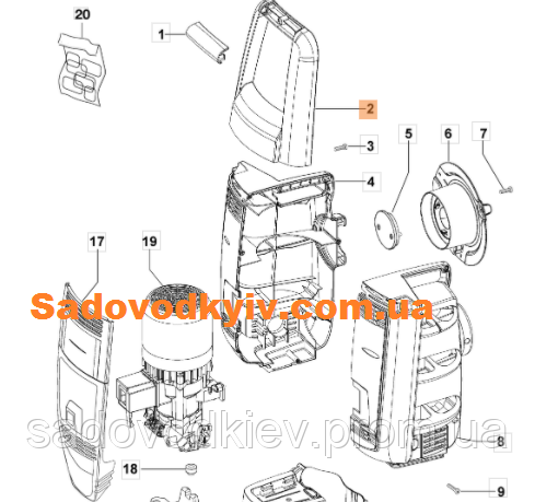 Ручка для Мойки Высокого Давления Oleo-Mac PW 145 C (CH14110042A ...