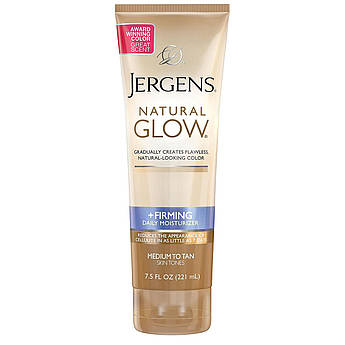 Лосьйон для тіла з автозасмагою Jergens Natural Glow +FIRMING Daily Moisturizer Medium to Tan 221 мл