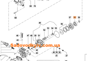 Підшипник для мийки високого тиску Oleo-Mac PW 145 C (CH04380091)