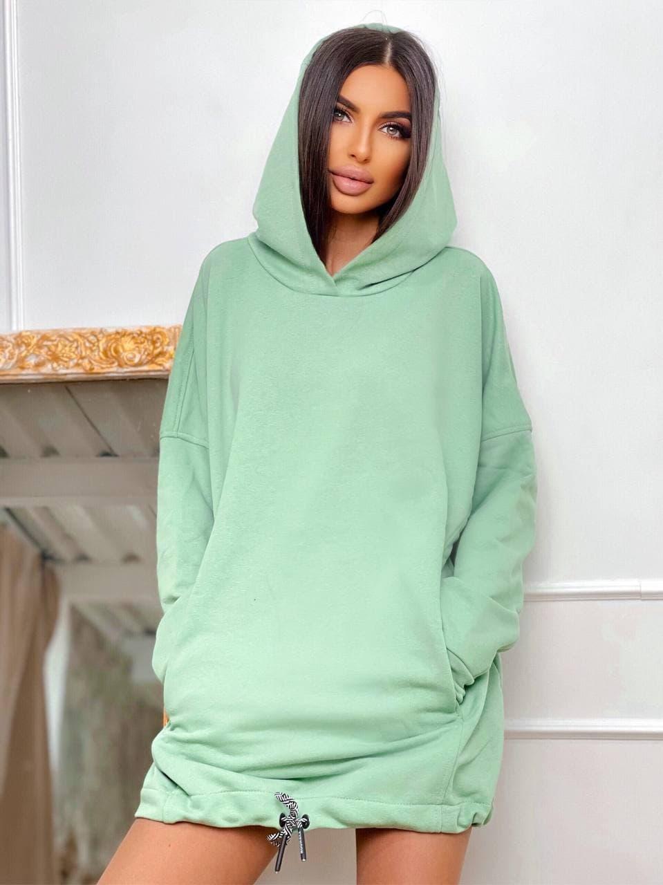 Худі жіноче Трендове з капюшоном оберсайз Крапка різних кольорів Ssma692