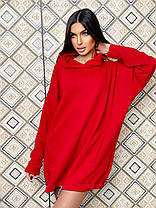 Худі жіноче Трендове з капюшоном оберсайз Крапка різних кольорів Ssma692, фото 5