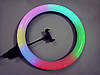 Кільцева LED-лампа RGB MJ38 38 см 220 V 1 кріп.тел + пульт, фото 4