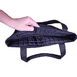 Сумка жіноча стьобана чорний 081F, фото 2