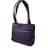 Сумка жіноча стьобана чорний 081F, фото 4