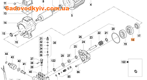 Ущільнювач вала для мийки високого тиску Oleo-Mac PW 175 C (CH00010629)