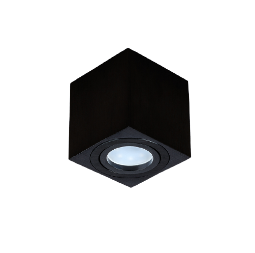 Точковий накладний світильник під лампу GU5.3 Levistella 9057710 BK