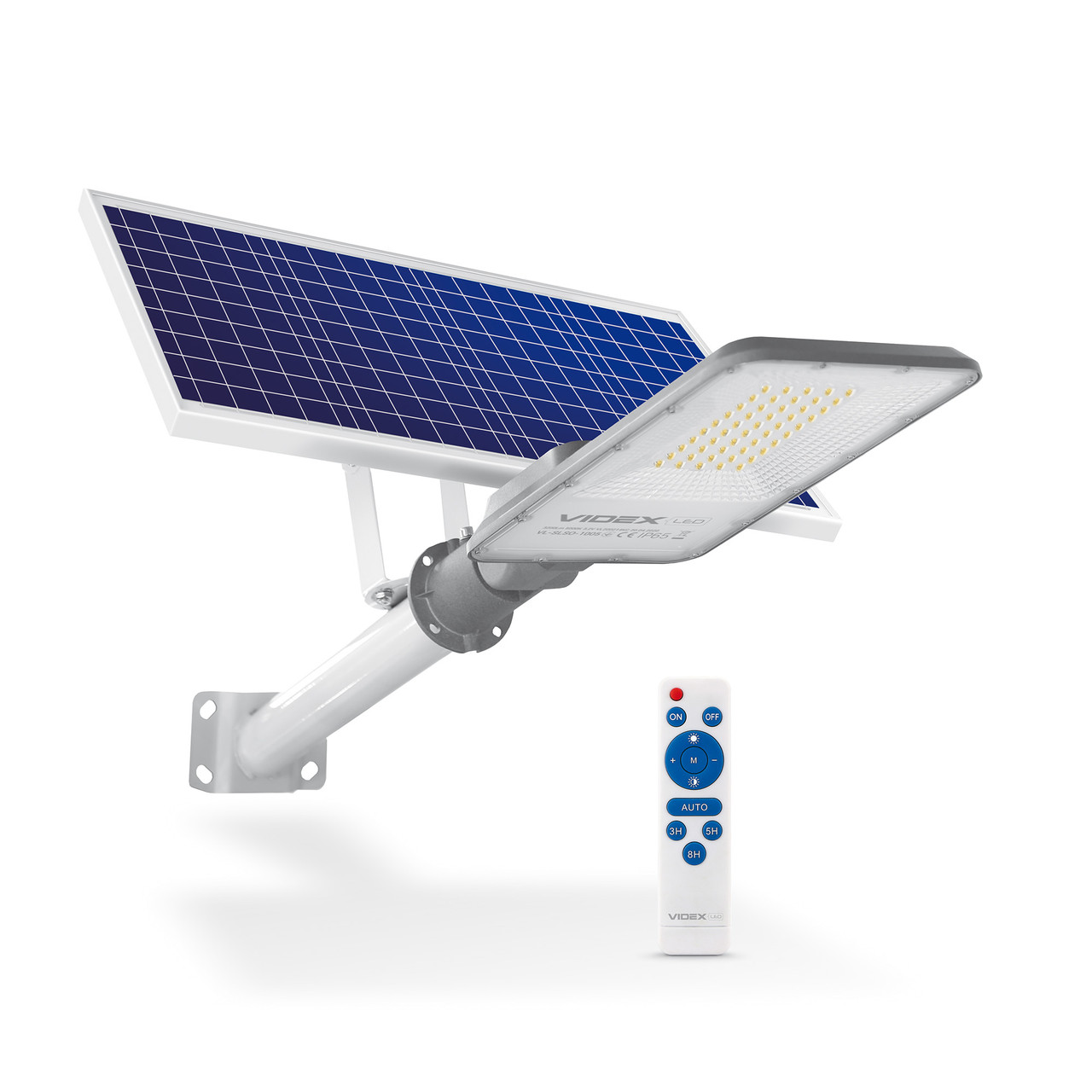 LED вуличний ліхтар автономний VIDEX 40W 5000K