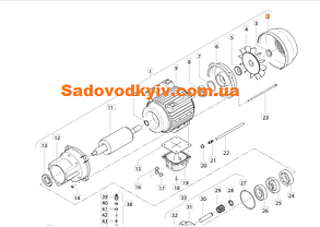 Корпус мотора для мийки високого тиску Oleo-Mac PW 190 C (CH04020400)