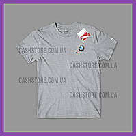 Футболка Puma 'BMW MMS ESS Small Logo' с биркой | Пума | Серая