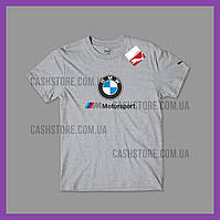 Футболка Puma 'BMW M Motorsport Essentials Herren' с биркой | Пума | Серая