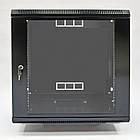 Шкаф 12U, 600х500х640 мм (Ш * Г * В), акриловое стекло, Черный