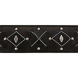 Ремінь гітарний D'Addario L25S1502 Strings and Studs Black Leather Guitar Strap, фото 2