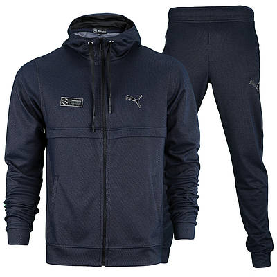 Спортивний костюм весна-осінь т синій PUMA — Mercedes з капюшоном K-410 DBLU S (Р) 21-651-014