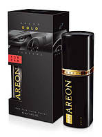 Ароматизатор сухая карточка + Спрей Areon Car Perfume 50ml Gold (пластик) (12)