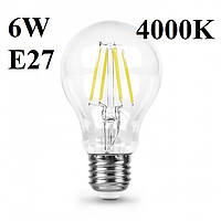 Світлодіодна лампа Filament Feron LB-57 6W E27 4000K