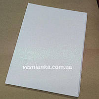 Фоаміран з глітером самоклеючий 20*30см Білий, 1 шт. арт 8671-20