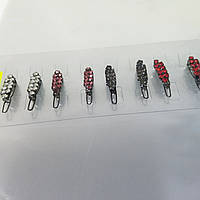 Заколка металева з камінчиками