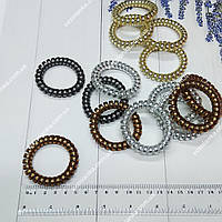 Резинка для волосся Пружинка 5.5см темно-перламутрова (1 шт), 11957