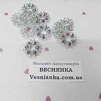 Резинка для волосся Пружинка  силіконова з перлинкою